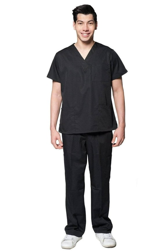 Men's Slim Fit 8 Pocket Uniform Scrubs - Style 103