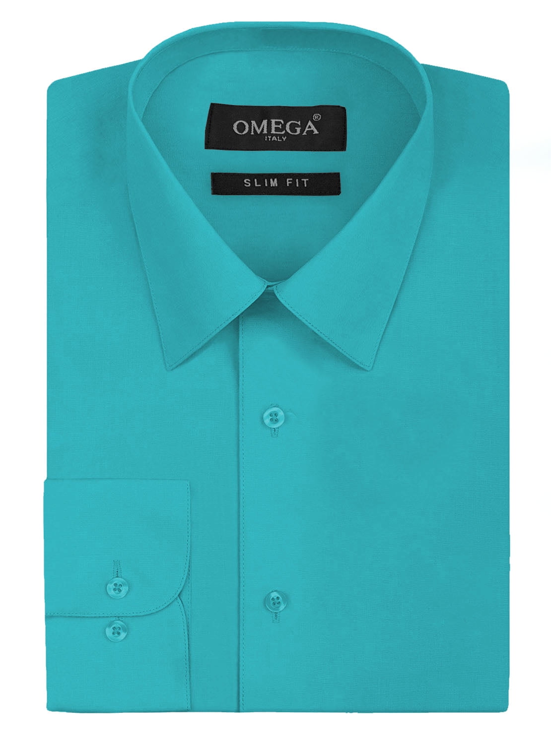 Men's Slim Fit Button Up Long Sleeve Solid Dress Shirt - Royal Blue - 2XL (18-18.5) 34/35 sleeve - Walmart.com Men's Slim Fit Button Up Long Sleeve Solid Dress Shirt - Royal Blue - 2XL (18-18.5) 34/35 sleeve - Walmart.com