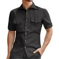 thumbnail image 1 of Men's Slim Fit Casual Button Down Shirt Comfortable Breathable Daily Wear Stylish Versatile Classic Design, 1 of 5