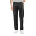 thumbnail image 1 of Men's Slim Fit Casual Straight Leg Zip Fly Jeans Cotton Blend Denim Pants (Black, 38W x 32L), 1 of 3
