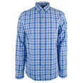 thumbnail image 1 of Men's Slim Fit Check Cotton Long Sleeve Shirt-NB-S, 1 of 4