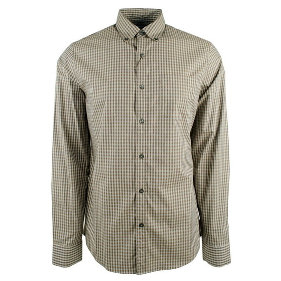 Men's Slim Fit Check Long Sleeve Shirt DH XL