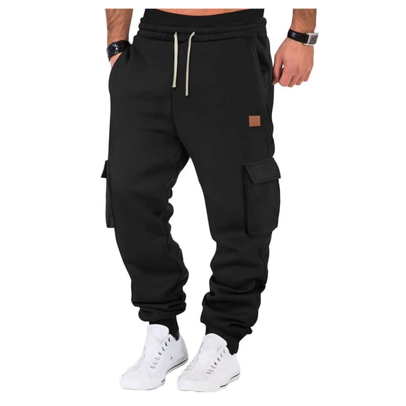 Men's Slim Fit Chino Pants - Tapered Leg, Button Fly, Multipocket - Casual/Work Trousers with Stain Resistant Fabric