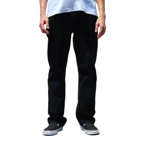 Men's Slim Fit Classic 100% Cotton Denim Jean Pants MADE IN U.S.A (Black, 30)