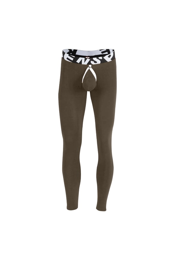 Men's Slim Fit Compression Workout Pants, Letter-Printed High-Elasticity Quick-Dry Breathable Stretch Running & Training Tights for Summer, [Color], [Size]