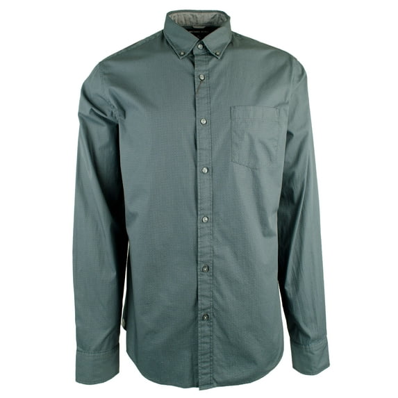 Men's Slim Fit Cotton Long Sleeve Shirt-CG-XL