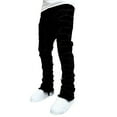 thumbnail image 1 of Men’s Slim Fit Distressed Ripped Jeans with Frayed Detailing and Classic Five Pocket Design for Casual Wear, 1 of 4