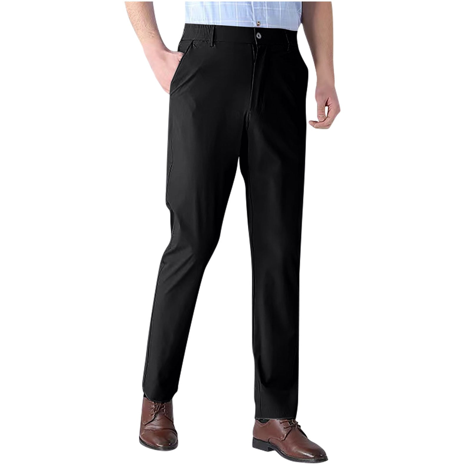 Structure Slim Fit Dress Pants Stretch-fabric Slim-fit Suit Pants Men MANGO  OUTLET USA