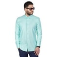 thumbnail image 1 of Men's Slim Fit Dress Shirt Long Sleeve Spread Collar Fitted Convertible Cuff, 1 of 5