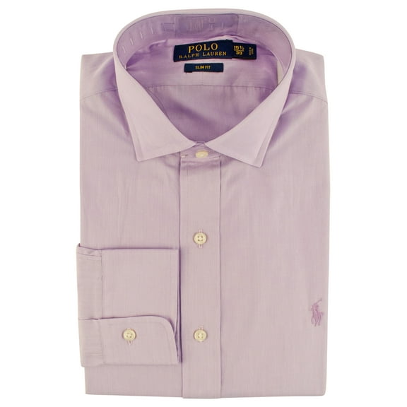 Men's Slim Fit Hairline Stripe Dress Shirt PpW 17.5" (44cm)