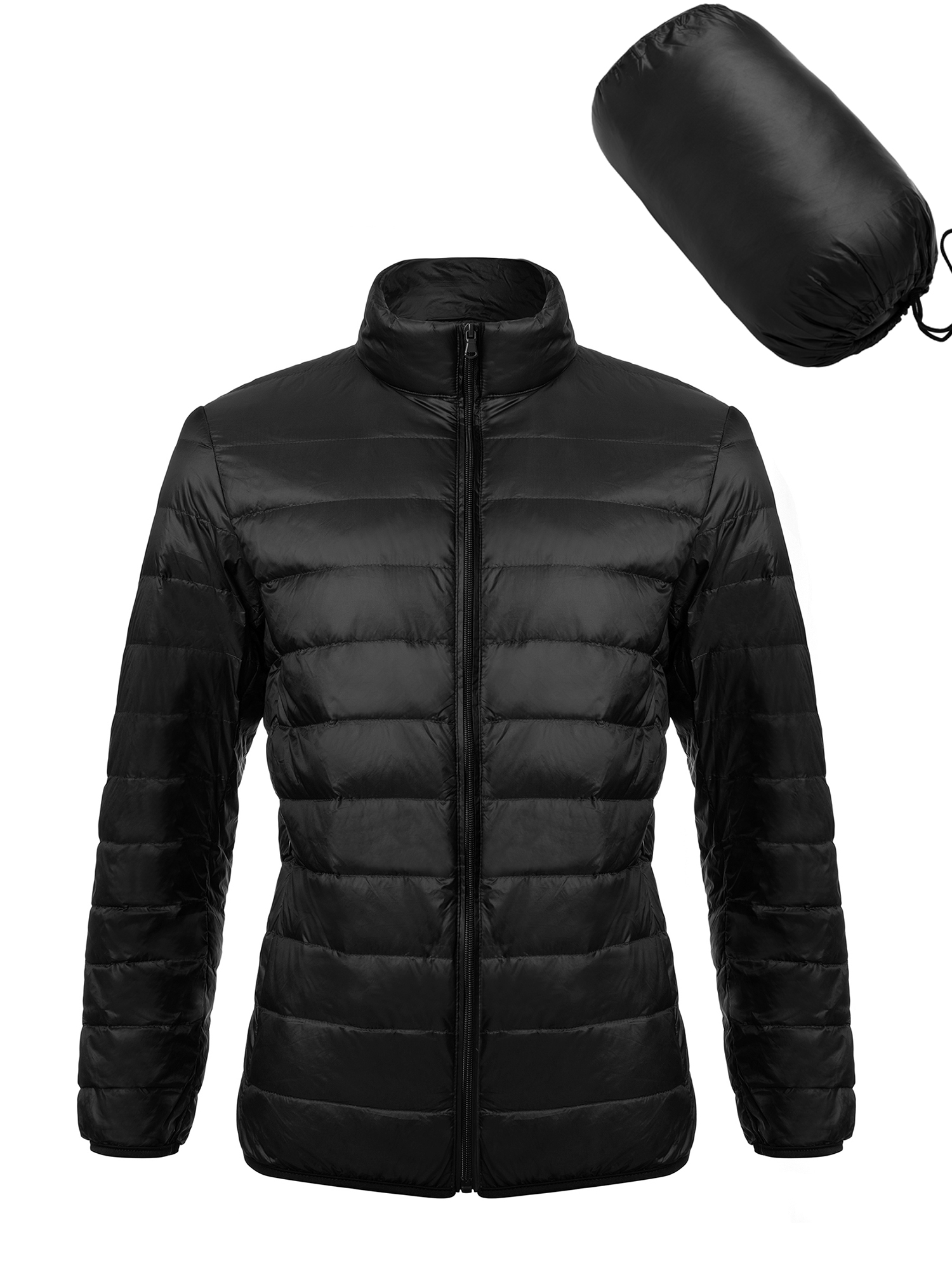 Men's Slim Fit Lightweight Zip Insulated Packable Down Puffer Jacket Packable Water-Resistant Rain Coat Puffer Jacket (Standard 2XL and Big & Tall ) - image 1 of 8