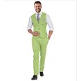 thumbnail image 1 of Men's Slim Fit Linen Suit Set: 2-Piece Vest & Pant for Beach Wedding, Summer, Casual & Formal Occasions, 1 of 8