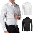 thumbnail image 1 of Men's Slim Fit Long Sleeve Button Down Wrinkle Resistant Premium Dress Shirt, 1 of 9