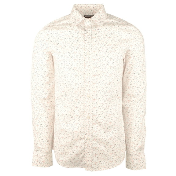 Men's Slim Fit Micro Dot Print Long Sleeves Shirt-OO-Medium