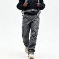 thumbnail image 1 of Men's Slim Fit Outdoor Work Pants UPF50+ Quick Dry Breathable Side Cargo Pockets S-XXL, 1 of 10