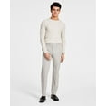 thumbnail image 1 of Men's Slim-Fit Plaid Performance Dress Pants Beige 36x34, 1 of 1
