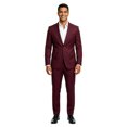 thumbnail image 1 of Men's Slim Fit Solid 2 Piece Notch Lapel Suit Set, 17 Color Options, 1 of 4
