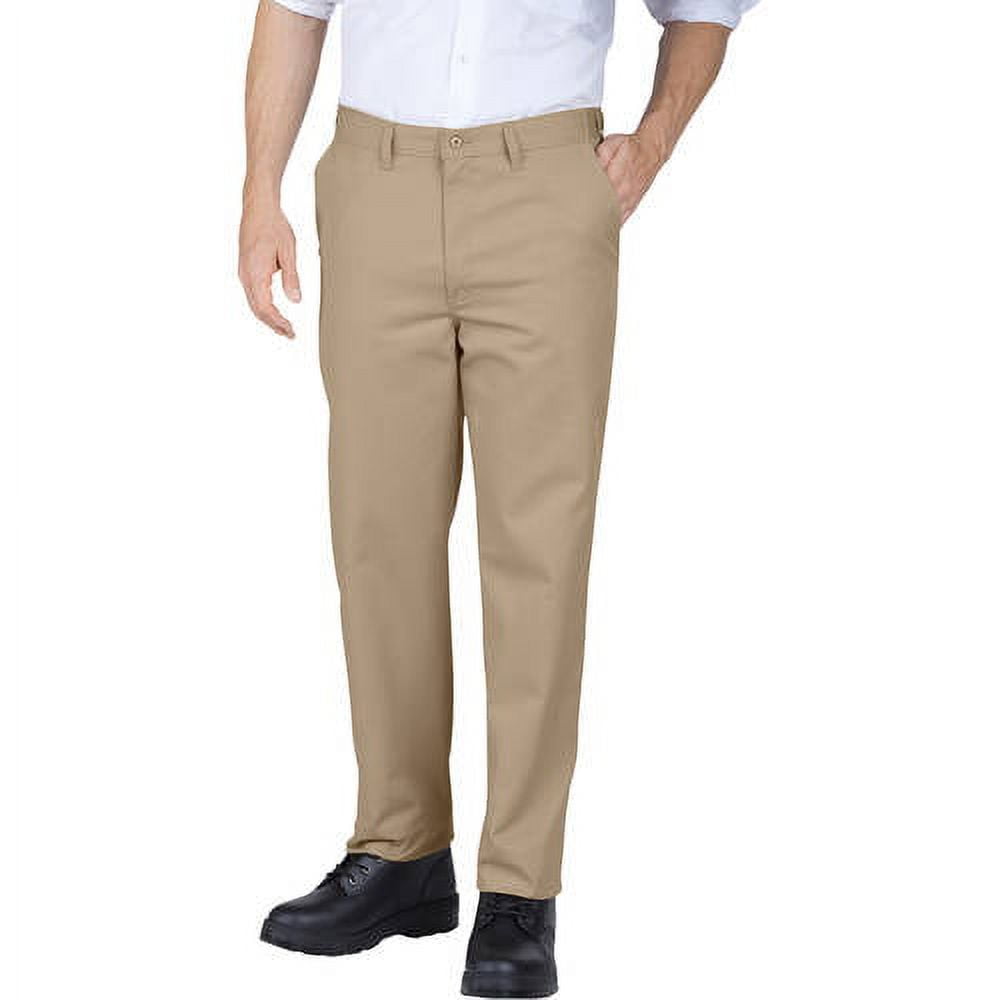 ★★ ★★ straight fit pants T22E6WPC502WL1G60 Men's Slim Fit Straight Leg Flat Front Pants - Walmart.com