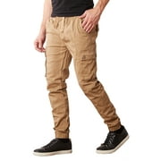 GALAXY BY HARVIC Men's Slim Fit Stretch Cargo Jogger Pants