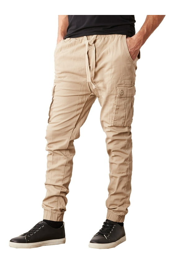 Men's Slim Fit Stretch Cargo Jogger Pants