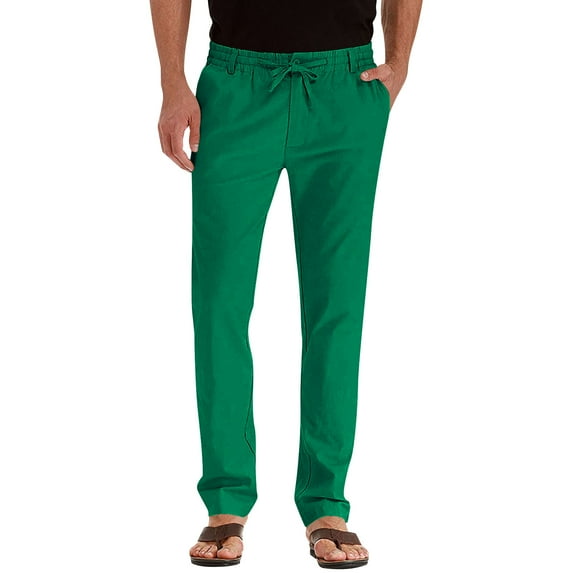 Men's Slim Fit Stretch Dress Pants Men Casual Business Golf Straight Leg Khaki Trousers Elastic Waist Twill Slacks