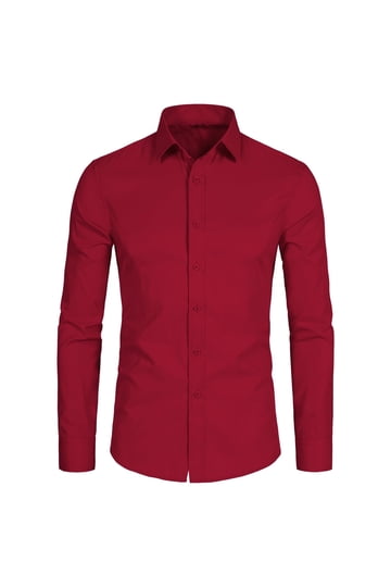 Mens Savings Dress Shirts in Mens Savings Clothing | Red - Walmart.com