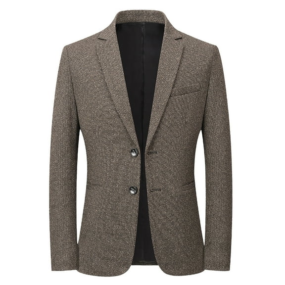 Men's Slim Fit Stretch Formal Suit Jacket Prom Wedding Business Comfortable Lightweight Fashion