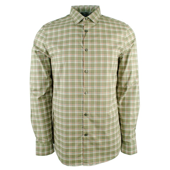 Men's Slim Fit Stretch Long Sleeve Shirt IG Large