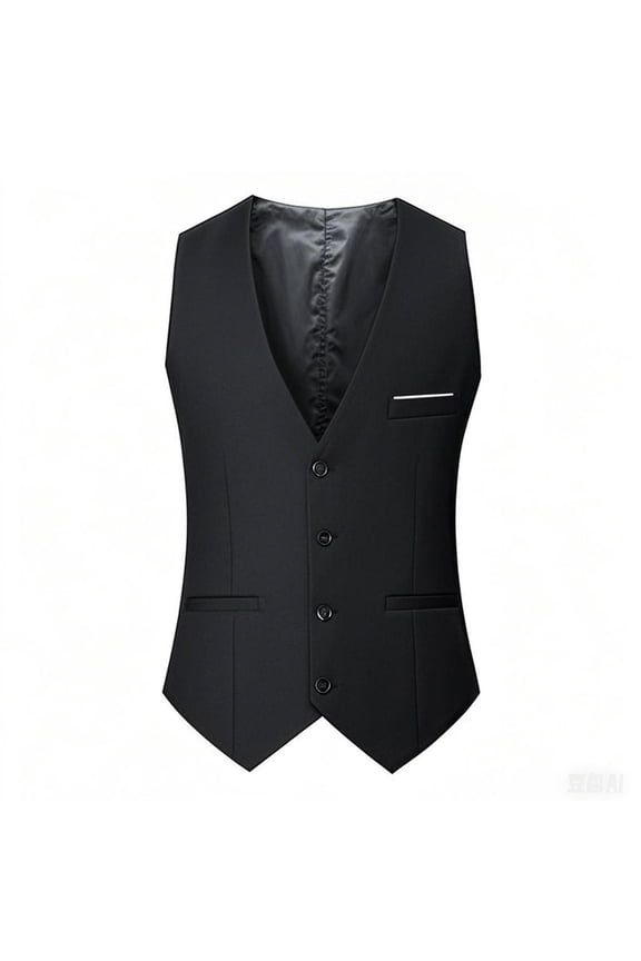 Men’s Slim Fit Suit Vest Waistcoat with 3 Pockets for Business Formal Wedding Prom and Casual Tuxedo Wear