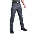 thumbnail image 1 of Men's Slim-Fit Tactical Work Pants with Multi-Pocket Design for Outdoor Training, Sports, and Casual Adventures (Durable & Functional),Gray 3XL, 1 of 5