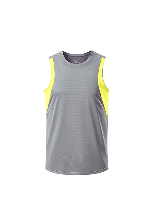 Men's Slim Fit Tank Top Athletic Performance Shirt Tight Fitting Muscle Vest for Activewear and Gym Training Comfortable Sleeveless Undershirt Mens Muscle Gym Tank Top Breathable Sleeveless Shirts for Active Men