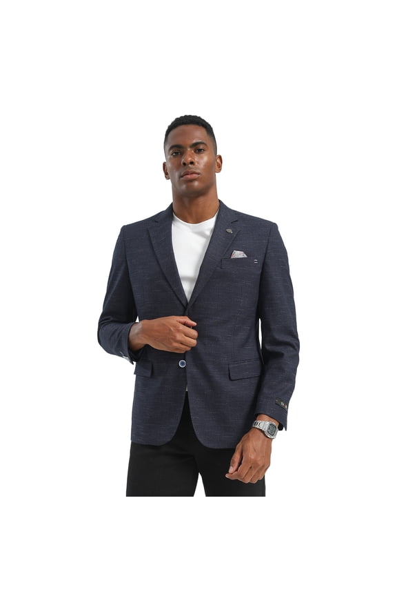 Men's Slim Fit Textured 2 Button Blazer Jacket