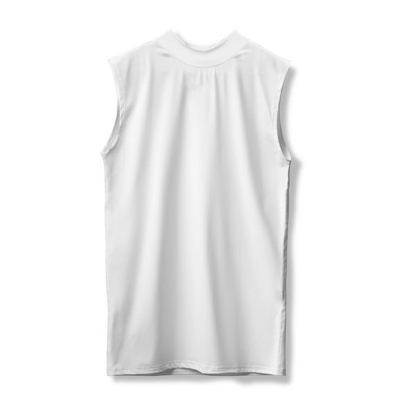 Men's Slim Fit Turtleneck Sleeveless Tank Top Workout Shirt for Sports Fitness Gym Training Summer Activewear