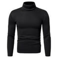 thumbnail image 1 of Men's Slim Fit Turtleneck Sweater Casual Twisted Knitted Pullover Sweaters, 1 of 6