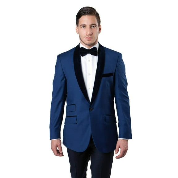 Men's Slim-Fit Tuxedo Sport Coat w/ Satin Shawl Lapel