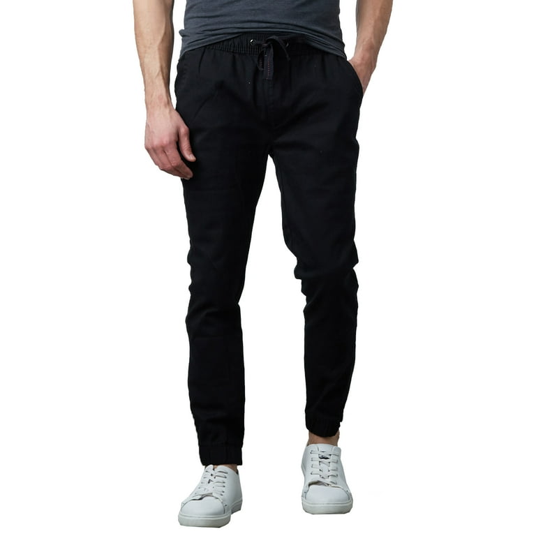 Men s Slim Fit Twill Jogger Pants Walmart