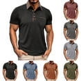 thumbnail image 1 of Men's Slim Fit Warm Base Layer Top Long Sleeve Semi High Neck Sports Fitness T-Shirt Polycotton Thermal Casual Workout Training Essential | JASKFLY,Blue L, 1 of 8