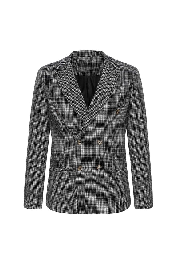Men's Slim Fit Wool Suit Jacket for Gentlemen Business Formal Occasions Stylish Tailored Coat