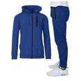 thumbnail image 1 of Men's Slim Fitting French Terry Hoodie & Jogger 2-Piece Set, 1 of 5
