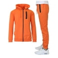 thumbnail image 1 of Men's Slim Fitting French Terry Hoodie & Jogger 2-Piece Set, 1 of 5
