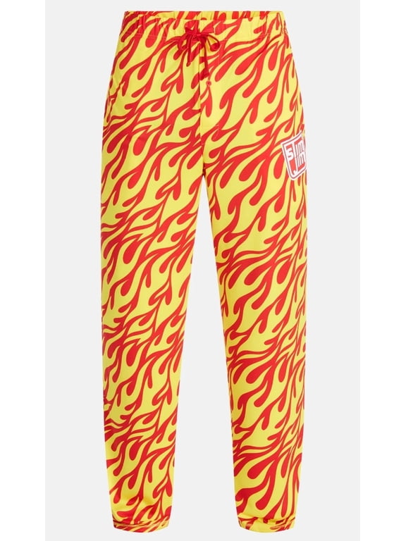 Men's Slim Jim Red Pajama Sleep Pants - Medium