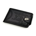 thumbnail image 1 of Men's Slim RFID Blocking Leather Wallet - 2-Fold Money Clip Design with Multiple Card Slots & Zippered Coin Pocket, 11.5 x 9 x 2 cm, 1 of 2