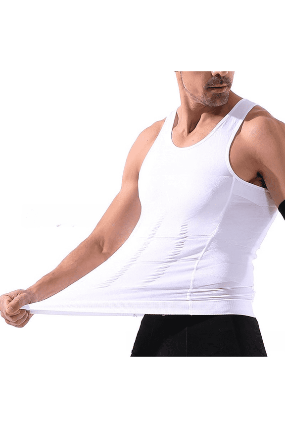 Men's Slimming Body Shaper Tank Top – Seamless Tummy Control Compression Vest for Workout & Daily Wear