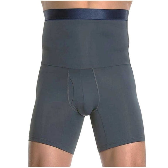 Men's Slimming Boxers High Waisted Compression Shapewear Underwear Tummy Control Lightweight Comfortable Boxer Briefs