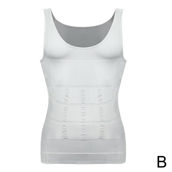 Men's Slimming Elastic Body Shapewear Vest Shirt Sports Fitness