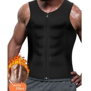 Men's Slimming Neoprene Vest Hot Sweat Shirt Body Shaper Waist Trainer Shapewear Size XXL