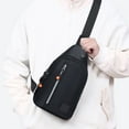 thumbnail image 1 of Men's Sling Bag, Lightweight Waterproof Crossbody Bag with Zipper Pockets, Stylish Adjustable Shoulder Strap for Outdoor and Daily Use, 1 of 6