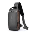 thumbnail image 1 of Men's Sling Bag with Password Lock, Anti-Theft Crossbody Chest Pack, USB Charging Sport Travel Shoulder Bag, Large Capacity for Work, Hiking, Cycling, 1 of 8