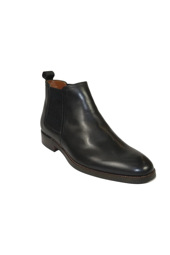 Men's Slip On Boot STEVE MADDEN Leather Upper Plain Toe Montreux Black