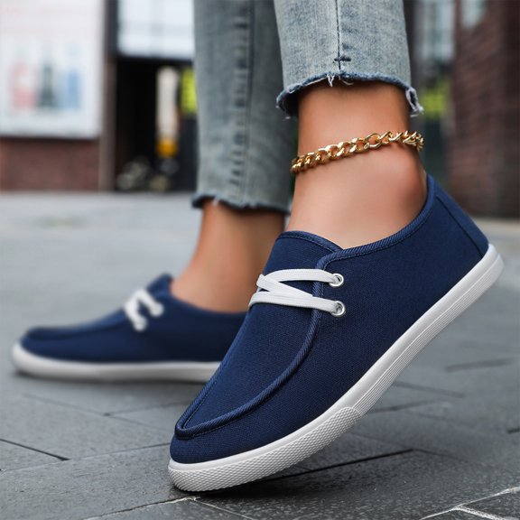 Men's Slip On Breathable Walking Shoes, Canvas Lightweight Versatile Design with Cushion Sole, Comfortable Sneakers for Daily Leisure Gift